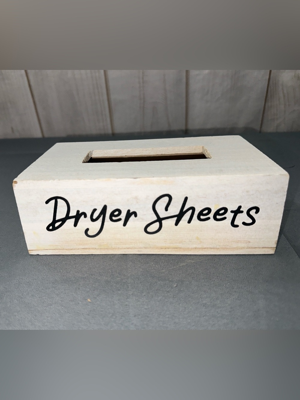 Dryer Sheet Wooden Box Storage